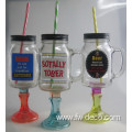 New design 350ml redneck wine glass with straw